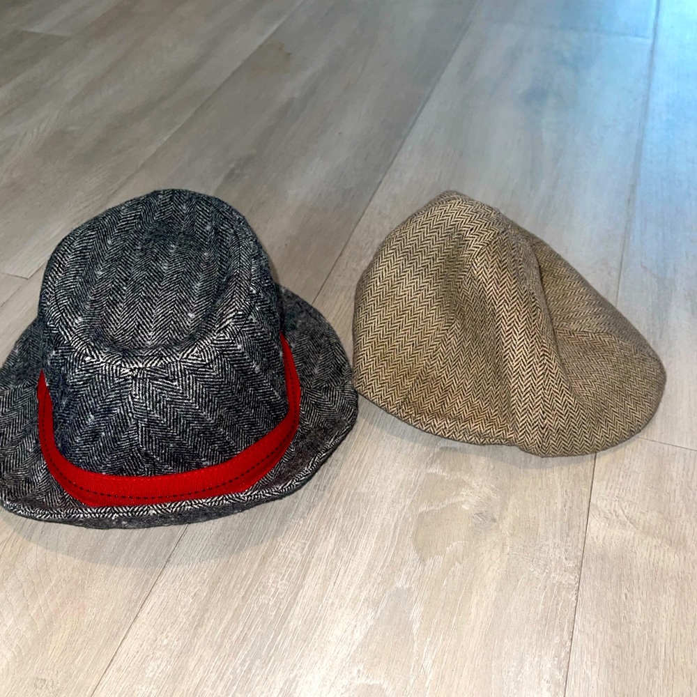 Set of 2 Boys Formal Hats size 0-6, 6-12
